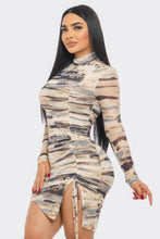 Load image into Gallery viewer, Print Mesh Mini Dress
