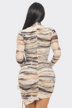 Load image into Gallery viewer, Print Mesh Mini Dress
