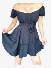 Load image into Gallery viewer, Women Baby Doll Dress Open Shoulder

