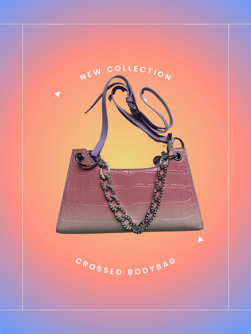 Women's Crossed body Pu handbag