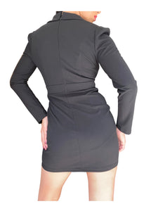 Women Long Sleeve Blazer Mini Dress Fall 2021