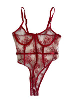Load image into Gallery viewer, Red Women Mesh Lingerie
