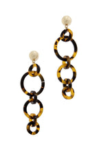 Cargar imagen en el visor de la galería, Multi Resin Round Chain Fashion Earring
