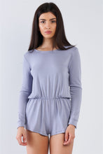 Load image into Gallery viewer, Comfy Tie-back Long Sleeve Romper
