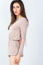 Load image into Gallery viewer, Comfy Tie-back Long Sleeve Romper
