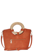 Load image into Gallery viewer, Chic Fashion Natural Woven Handle Satchel With Long Strap
