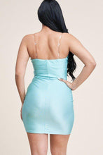 Load image into Gallery viewer, Solid Tank Dress With Clear Bra Straps
