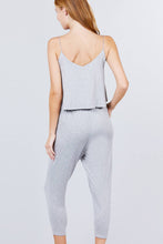 Load image into Gallery viewer, Cami Layered Top Capri Knit Jumpsuit
