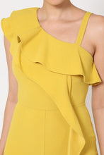Load image into Gallery viewer, One Shoulder Ruffle Jumpsuit
