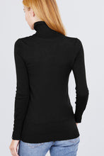 Load image into Gallery viewer, Long Sleeve With Metal Button Detail Turtle Neck Viscose Sweater

