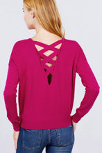 Load image into Gallery viewer, V-neck Back Cross Sweater
