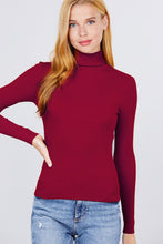 Load image into Gallery viewer, Turtle Neck Viscose Rib Sweater
