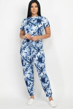 Load image into Gallery viewer, Tie-dye Printed Top And Pants Set
