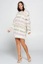 Load image into Gallery viewer, Terry Brushed Print Sweater Dress
