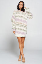 Load image into Gallery viewer, Terry Brushed Print Sweater Dress
