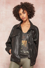 Load image into Gallery viewer, A Faux Leather Jacket
