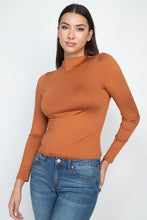 Load image into Gallery viewer, Mock Neck Basic Long Sleeve Top
