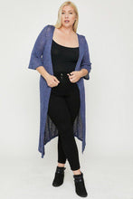 Load image into Gallery viewer, Plus Size Two Tone Knit Cardigan
