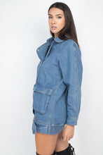 Load image into Gallery viewer, Long Denim Jacket
