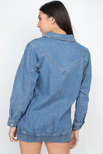 Load image into Gallery viewer, Long Denim Jacket
