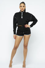 Load image into Gallery viewer, Sporty Crop Top Sporty High-waist Shorts Set
