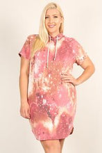 Load image into Gallery viewer, Plus Size Tie-dye Print Relaxed Fit Dress
