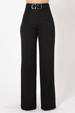 Load image into Gallery viewer, Double Reverse G Buckle Detail Pants
