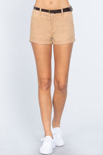 Load image into Gallery viewer, Twill Belted Short Pants
