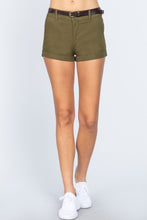 Load image into Gallery viewer, Twill Belted Short Pants
