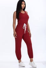 Load image into Gallery viewer, Elasticized Waist Jogger Jumpsuit
