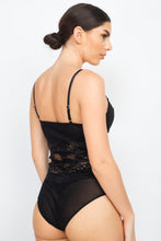 Load image into Gallery viewer, Sheer Lace Floral Padded Bodysuit
