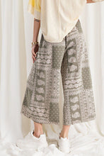 Load image into Gallery viewer, Printed Terry Knit Wide Leg Comfy Pants
