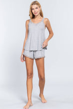 Load image into Gallery viewer, Thermal Flare Top/shorts Pajama Set

