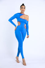 Load image into Gallery viewer, Color Binding Detailed Cutout Jumpsuit
