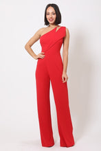 Load image into Gallery viewer, One Shoulder Jumpsuit W/ Small Opening
