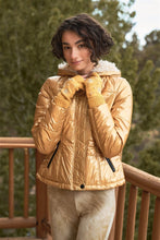 Load image into Gallery viewer, Long Sleeve Fuzzy Faux Fur Hood Padded Jacket

