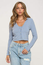 Load image into Gallery viewer, Faux Pearl Crop Top And Cardigan Set
