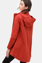 Load image into Gallery viewer, Long Line Hooded Utility Anorak Jacket Coat
