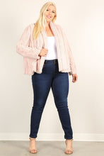 Load image into Gallery viewer, Plus Size Faux Fur Jackets With Open Front And Loose Fit
