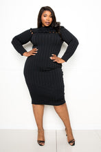 Load image into Gallery viewer, Bodycon Sweater Dress With Knot Detail
