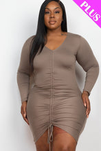 Load image into Gallery viewer, Plus Size Drawstring Ruched Front
