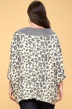 Load image into Gallery viewer, Multi Print Oversized V-neckline
