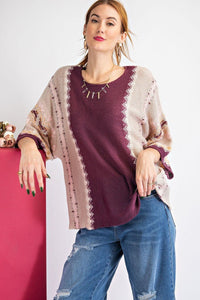 Multi Color Thread Sweater