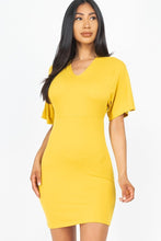 Load image into Gallery viewer, Dolman Sleeves Solid Mini Dress
