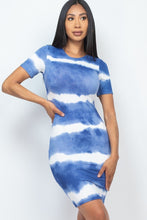 Load image into Gallery viewer, Stripe Tie-dye Printed Midi Dress

