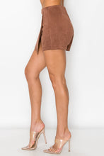 Load image into Gallery viewer, Button-accented Asymmetrical Mini Skort
