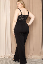 Load image into Gallery viewer, Lace Bust Plus Size Jumpsuit
