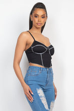 Load image into Gallery viewer, Bustier Sleeveless Ribbed Top
