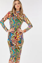 Load image into Gallery viewer, Long Sleeve Bodycon With Letter Print
