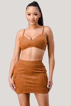Load image into Gallery viewer, Diagonal Bralette With Cropped Blazer Jacket &amp; Mini Skirt 3pcs Sets
